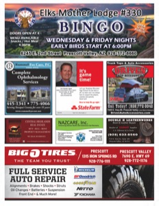 Prescott Valley Elks Bingo Program 2020