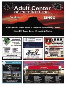 Adult Center Prescott 2021 Sunday-C Bingo Program