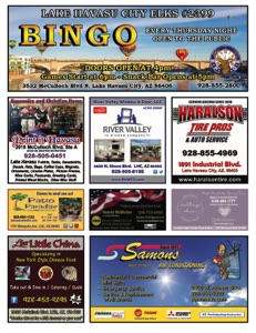 Lake Havasu Elks Lodge Bingo Program 2021-A