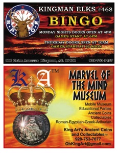 Kingman Elks Bingo Program 2021 B
