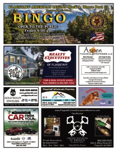 Flagstaff AL Bingo Program Friday 2022