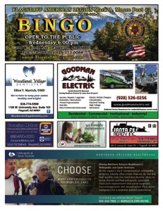 Flagstaff AL Bingo Program Wednesday 2022