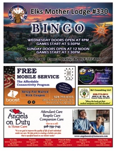 Prescott Valley Elks Bingo Program 2022-A