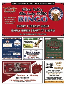 Chino Valley Elks 2023-A Bingo Program