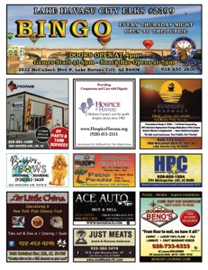 Lake Havasu Elks Lodge Bingo Program 2023-A