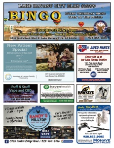 Lake Havasu Elks Lodge Bingo Program 2023-D