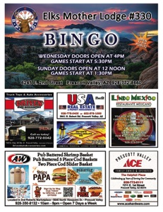 Prescott Valley Elks Bingo Program 2023-B
